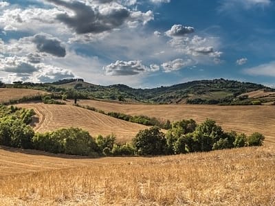 Fantastic view over the hills of Soda Springs